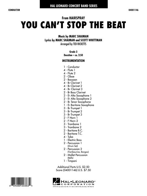 hairspray full score