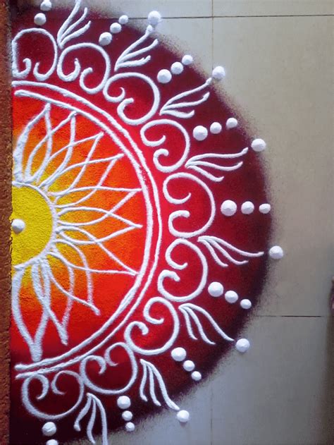 Half Circle Rangoli