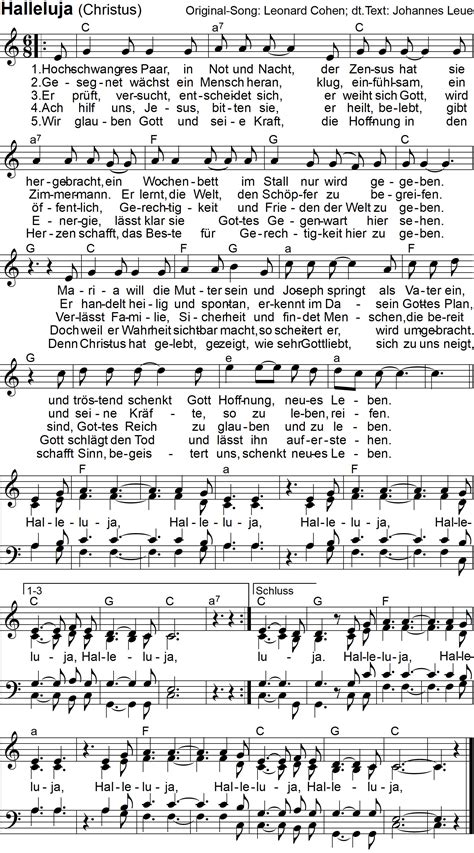Halleluja Mit Text