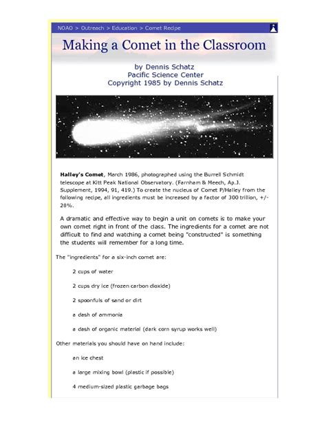 Halleys Comet Lesson Plans Amp Worksheets Reviewed By Halley S Comet Worksheet 5th Grade - Halley's Comet Worksheet 5th Grade