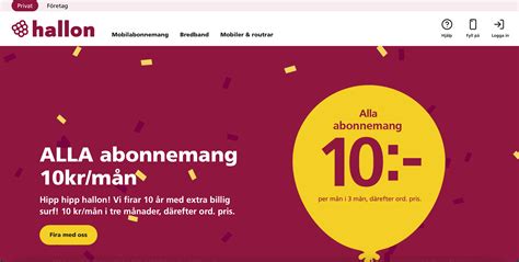 hallon abonnemang