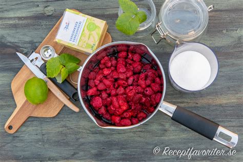 hallonmarmelad syltsocker