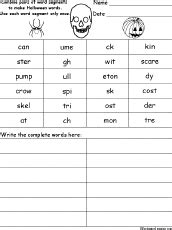 Halloween Activities Spelling Worksheets Enchantedlearning Com Halloween Spelling Worksheet Kindergarten Printable - Halloween Spelling Worksheet Kindergarten Printable