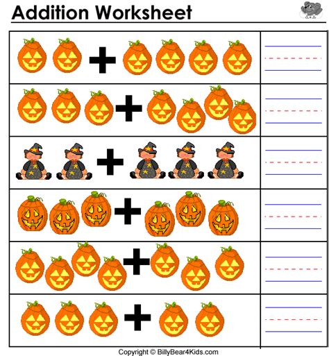 Halloween Addition Worksheets Livinglifeandlearning Com Adding Worksheet Preschool Halloween - Adding Worksheet Preschool Halloween