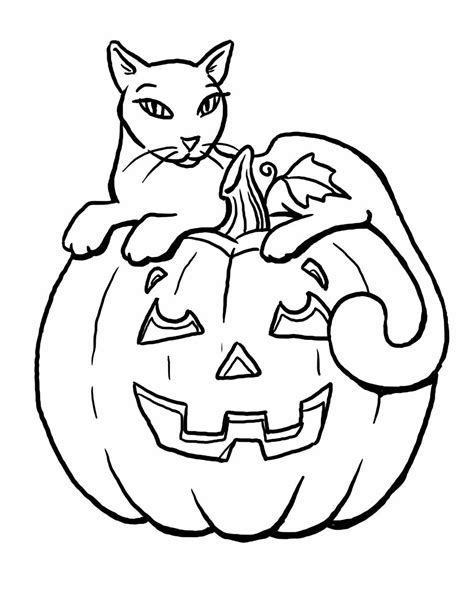 Halloween Black Cat Coloring Page Black Cat Coloring Page - Black Cat Coloring Page