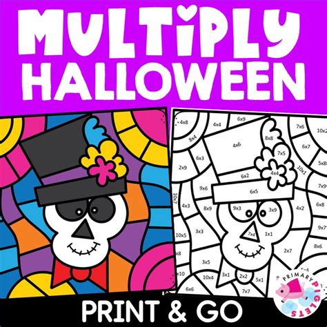 Halloween Color By Number Multiplication Day Of The Halloween Math Coloring Pages - Halloween Math Coloring Pages