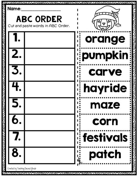 Halloween Cut And Paste Abc Order Worksheets Affordable Abc Halloween Worksheet For Kindergarten - Abc Halloween Worksheet For Kindergarten