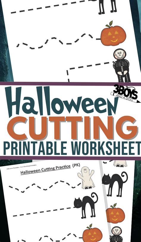 Halloween Cutting Practice Scissor Skills Worksheets Preschool Worksheet Shape Square Halloween - Preschool Worksheet Shape Square Halloween