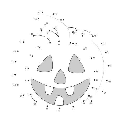 Halloween Dot To Dot Puzzle Play Halloween Dot Halloween Dot To Dot - Halloween Dot To Dot