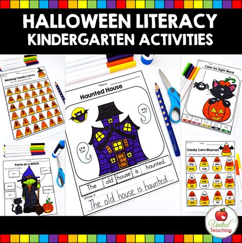 Halloween Literacy Activities Kindergarten United Teaching Abc Halloween Worksheet For Kindergarten - Abc Halloween Worksheet For Kindergarten