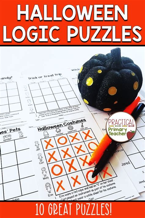 Halloween Logic Puzzle The Learning Hypothesis Halloween Logic Puzzle Printable - Halloween Logic Puzzle Printable