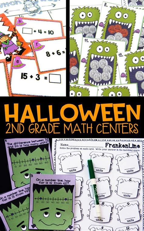Halloween Math Centers And Number Line Games For Halloween Math For 3rd Grade - Halloween Math For 3rd Grade