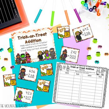 Halloween Math Centers For 2nd And 3rd Grade Halloween Math For 3rd Grade - Halloween Math For 3rd Grade