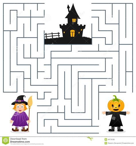 Halloween Mazes For Kids Lets Do Puzzles Halloween Maze For Kids - Halloween Maze For Kids