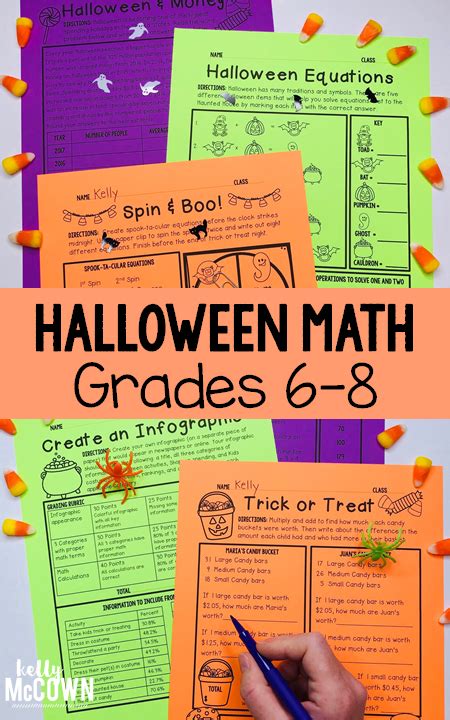Halloween Middle School Math Activities Kelly Mccown Halloween Math Activities Middle School - Halloween Math Activities Middle School