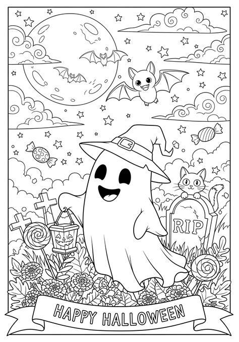 halloween para colorear libro para colorear hallo