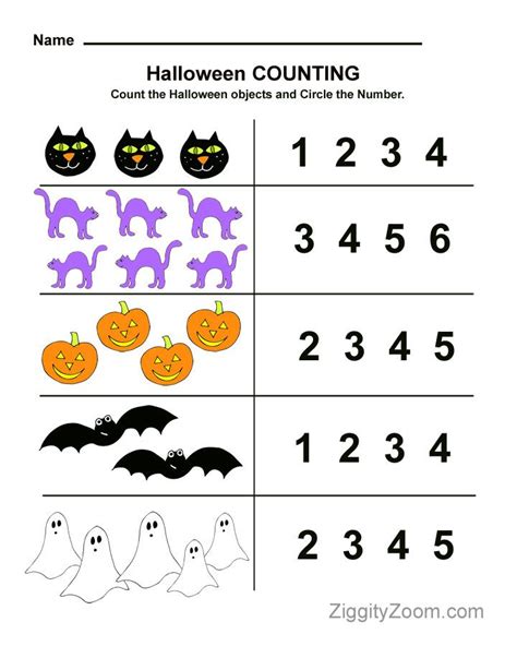 Halloween Preschool Printables Livinglifeandlearning Com Adding Worksheet Preschool Halloween - Adding Worksheet Preschool Halloween