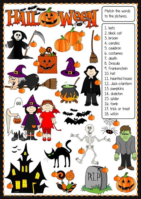 Halloween Vocabulary Worksheet   Pdf Halloween Vocabulary Worksheet Teach This Com - Halloween Vocabulary Worksheet