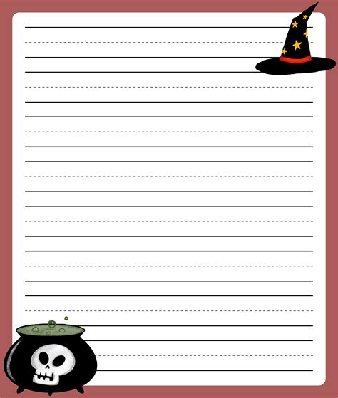 Halloween Writing Paper Template Printable Printable Halloween Writing Paper - Printable Halloween Writing Paper
