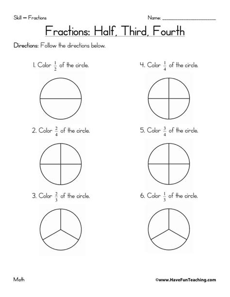 Halves Thirds And Fourths Worksheets Math Worksheets 4 Halves Fourths And Eighths Worksheet - Halves Fourths And Eighths Worksheet