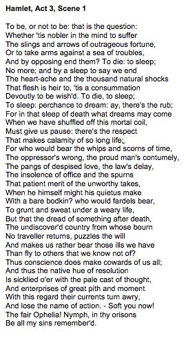 Hamlet Act 3 Annotations
