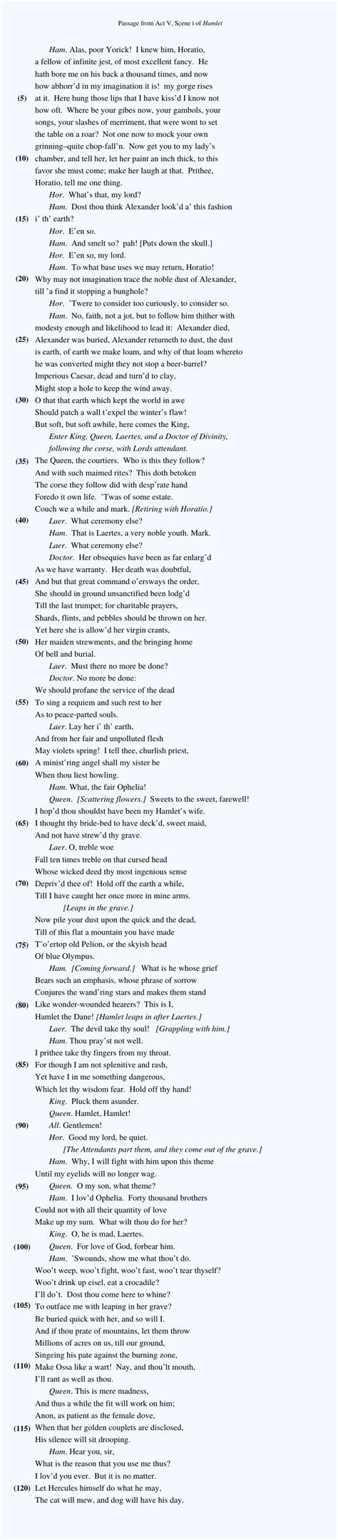 Hamlet Applied Practice Passage 10 Answers
