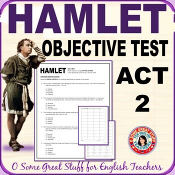 Hamlet Objective Test Answers