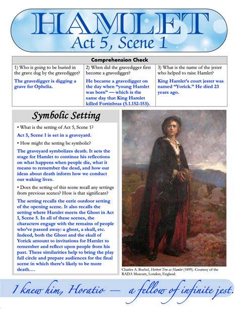 Hamlet Student Workbook Answer Key