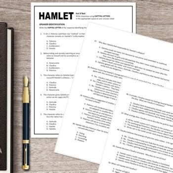Read Hamlet Objective Test Answer Key Pdf 