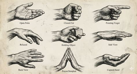 Hand Drawing Poses