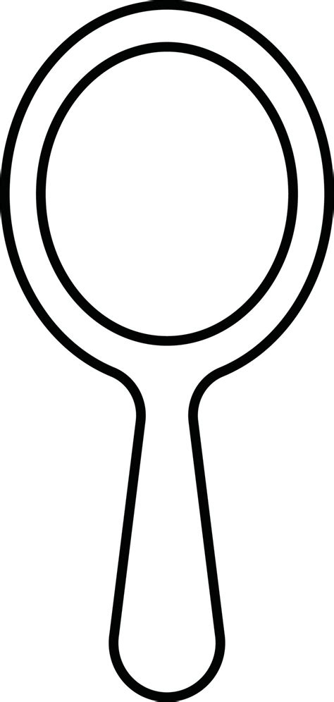 hand held mirror template for preschoolers