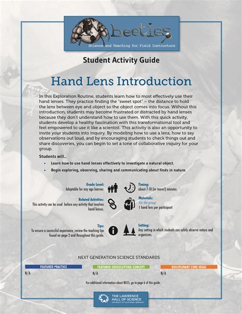 Hand Lens Introduction Beetles Project Hand Lens Science - Hand Lens Science