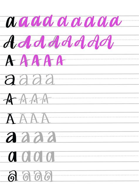 Hand Lettering Practice Sheets Letter A Kelly Leigh Practice Sheet For Writing Letters - Practice Sheet For Writing Letters