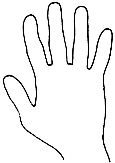 Hand Outline Templates Blank Cut Out Handprints Twinkl Left And Right Hand Template - Left And Right Hand Template