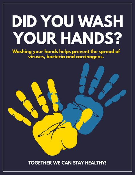 hand washing posters