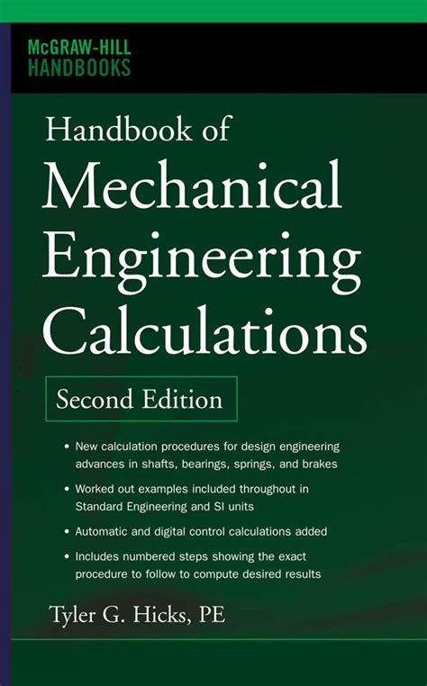 Handbook Mechanical Engineering Calculations