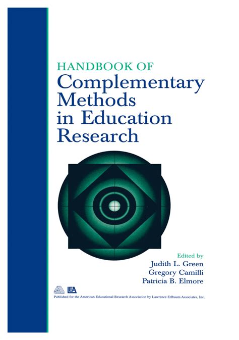 Handbook Of Complementary Methods In Education Research 3rd Edition