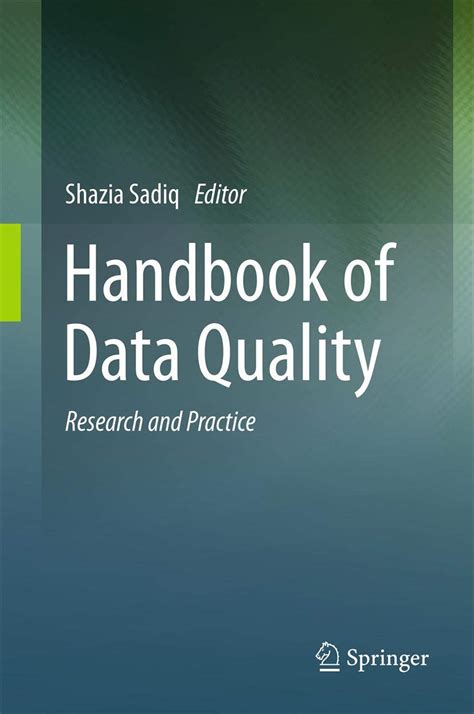 handbook of data quality research and practice