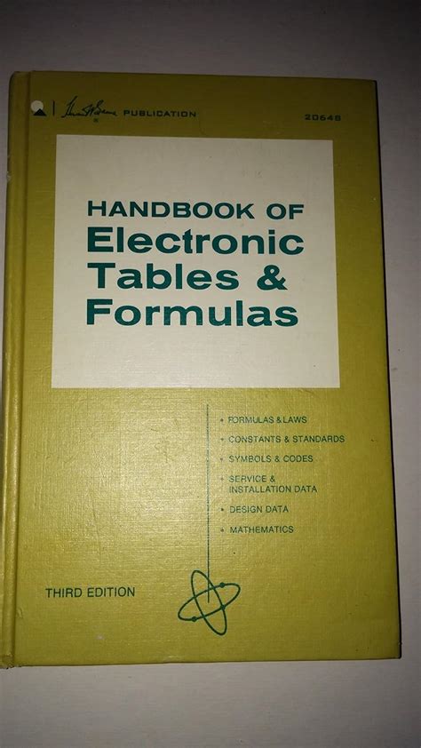 Handbook Of Electronics Tables And Formulas