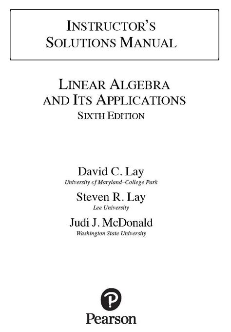handbook of linear algebra solution manual