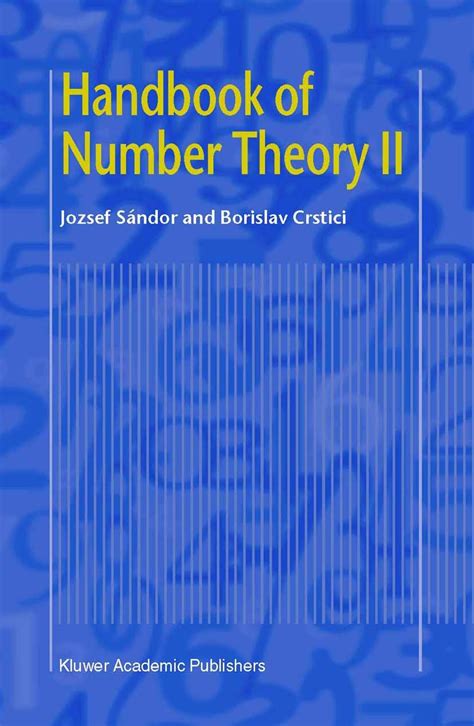 handbook of number theory ii 1st edition