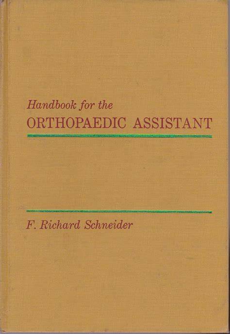 handbook of orthopaedic assistant