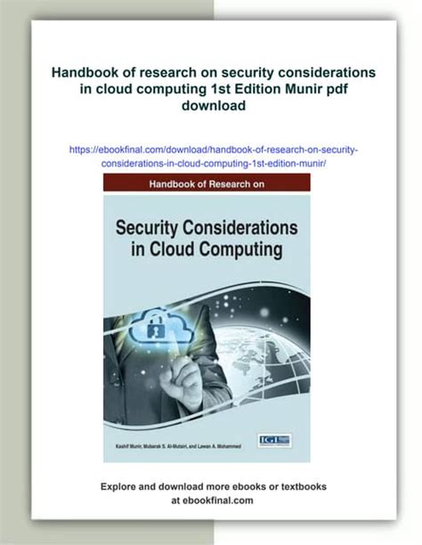 Handbook Of Research On Cloud Infrastructures For Big Data Analytics Advances In Data Mining And Database Management Book Series