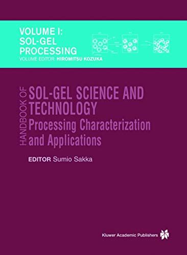 handbook of sol gel science and technology processing
