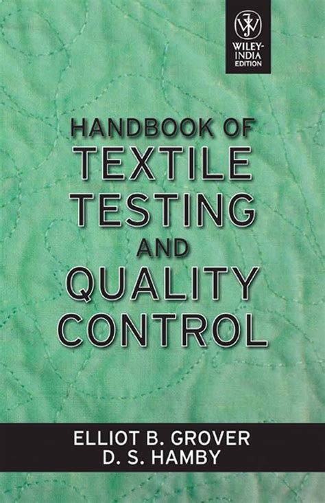 Handbook Of Textile Testing Quality Contro Rybolt
