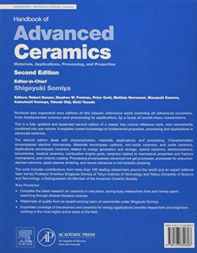 Read Online Handbook Of Advanced Ceramics Second Edition Materials Applications Processing And Properties 
