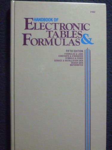 Read Handbook Of Electronics Tables And Formulas 