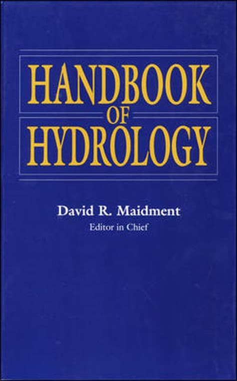 Download Handbook Of Hydrology Maidment 