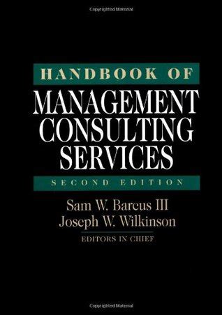 Read Handbook Of Management Consulting Services 