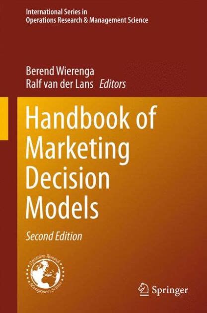Read Handbook Of Marketing Decision Models Ciando Ebooks 